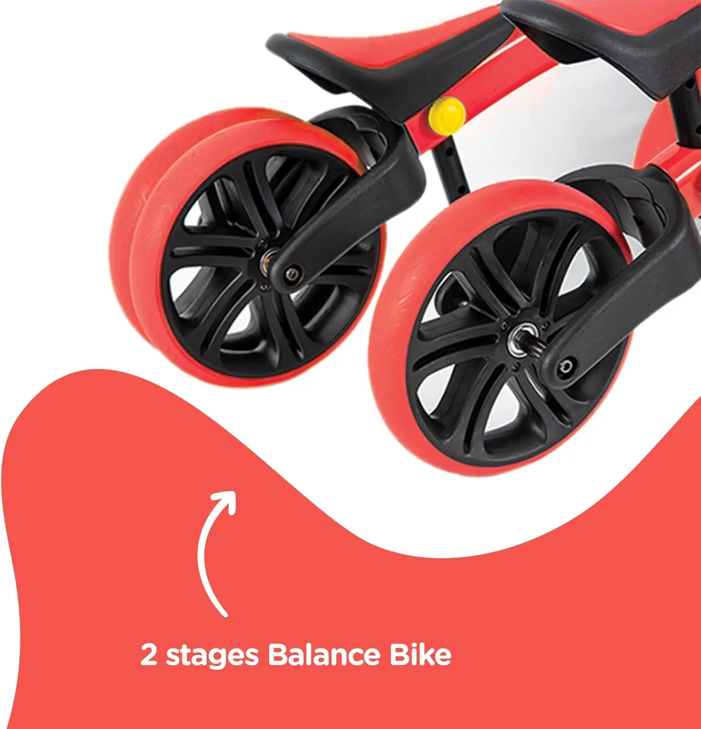 Junior Toddler Balance Bike | 9 Inch Wheel No-Pedal Training Bike for Kids Age 18 Months to 3 Years