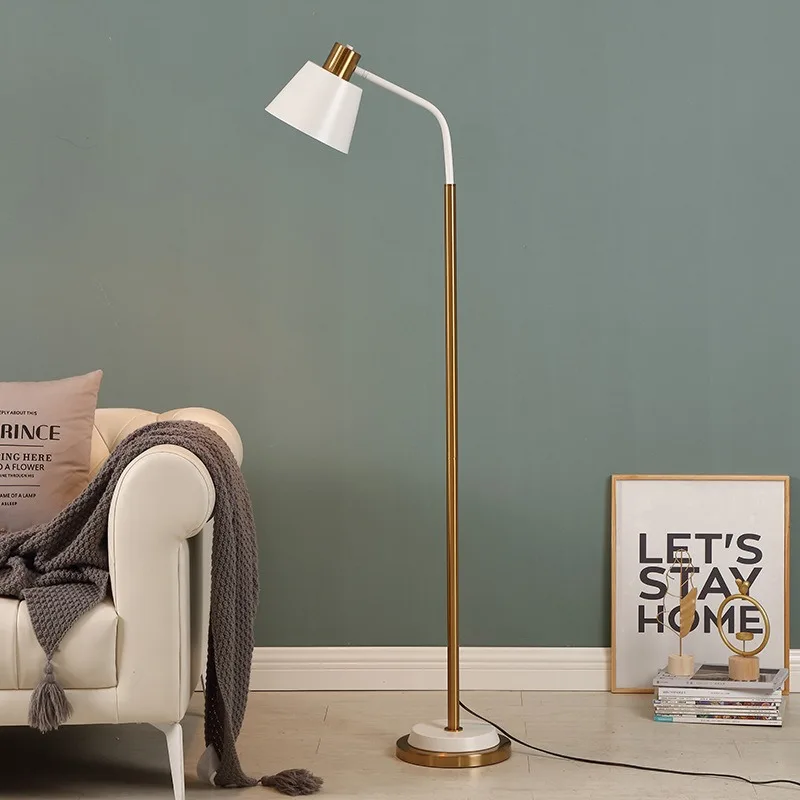 Modern minimalist floor lamp American style bedroom living room bedside lamp personalized home work eye protection ultra-thin