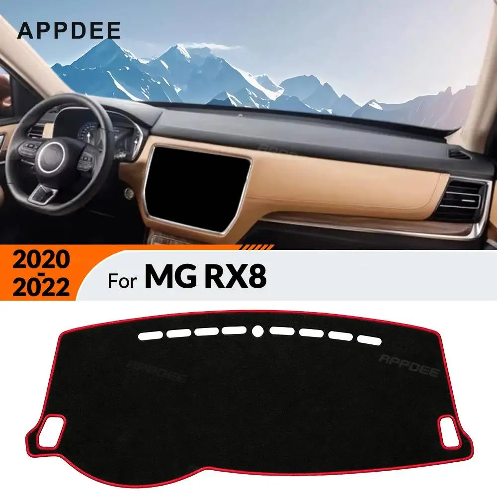 Dashboard Cover Non-Slip Carpet Interior Accessories Sunshade APPDEE Car Dash Mat For MG RX8 2020-2022 Anti-UV