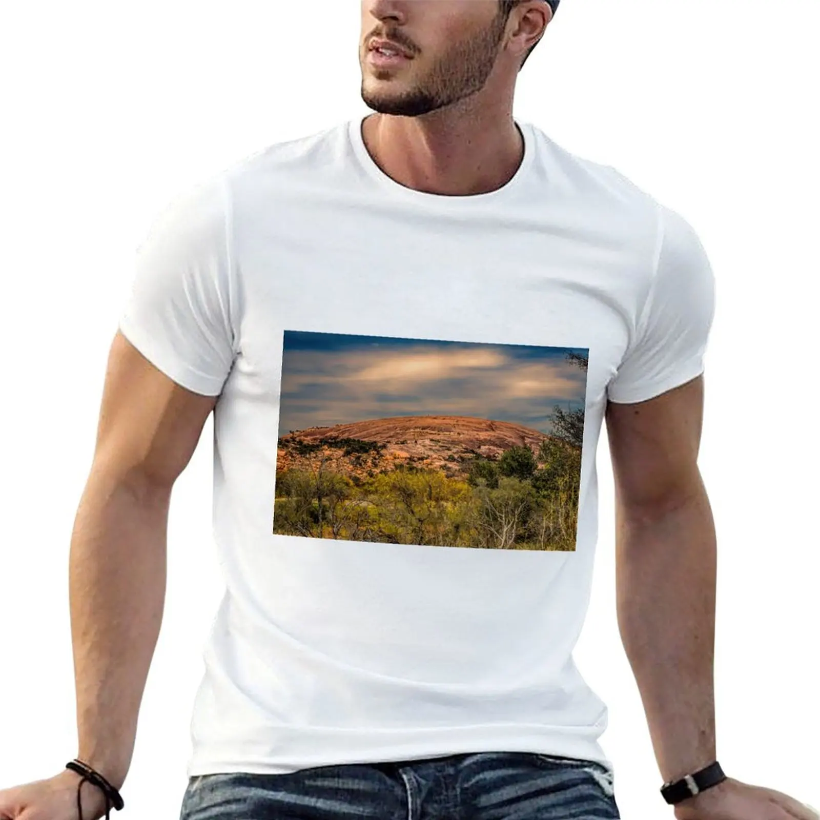 Enchanted Rock T-Shirt Louboutins football t shirt t shirt men 100℅ cotton