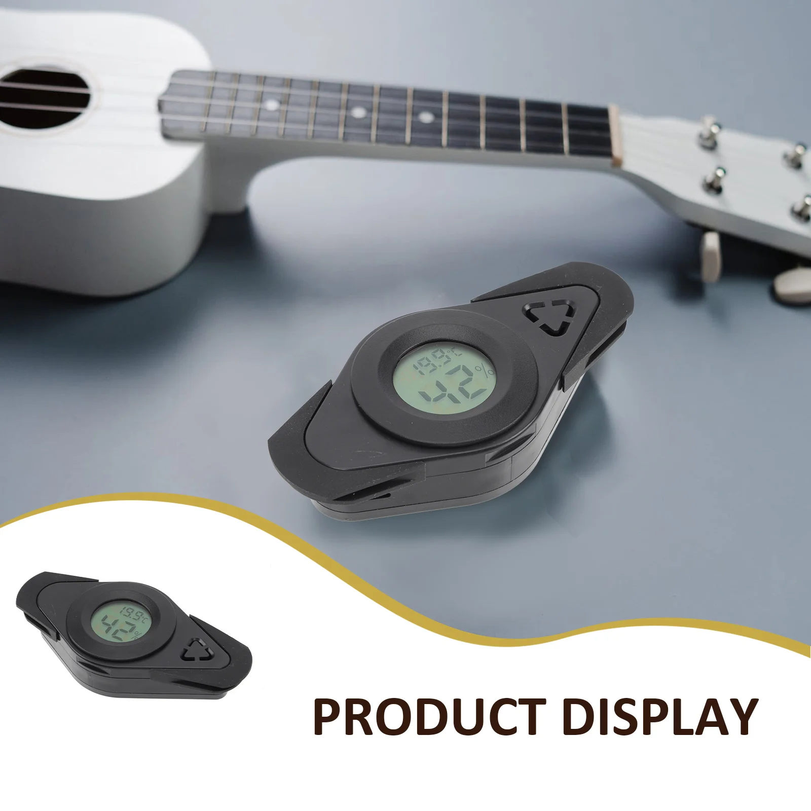 

1 Set 3-In- Humidifier Thermometer Tool Humidity Temperature Monitor For Guitar Case Accessories