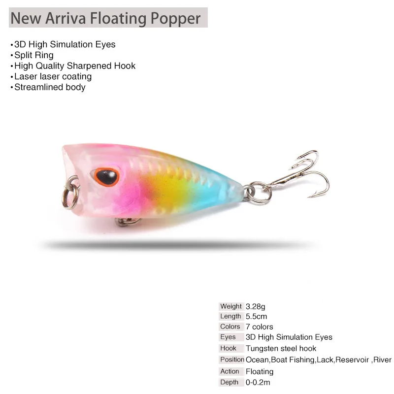 Road Runner Spinnerbait Minnow con Ojos 3D para Pesca Superficie - imagen 5