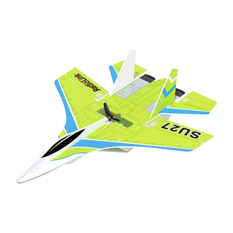 RadioLink SU27 RC Avión Controlador de vuelo Ayuda de equilibrio Tres modos de vuelo Telemetría en tiempo real incorporada para adultos principiantes