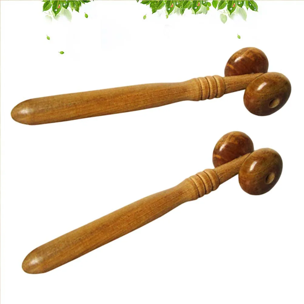 เครื่องนวดจมูกไม้ 2 ชิ้น สำหรับยกกระชับใบหน้า ปรับรูปหน้า เครื่องมือเสริมความงามสำหรับผู้หญิง ที่ขูดจมูก ดีไซน์ไม้ธรรมชาติ