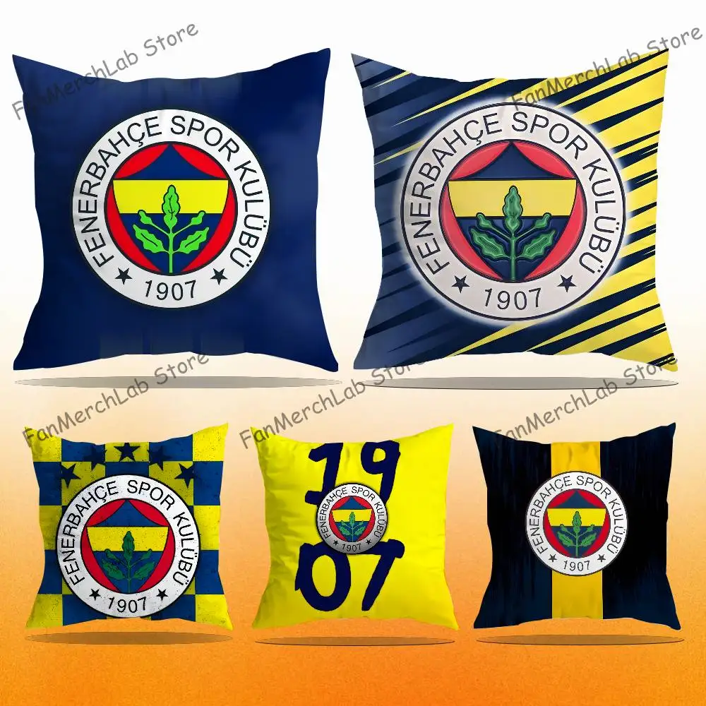Turkey F-FenerbahceS-E Pillow Case Ultra Soft Skin Friendly Fabric Cloud Like Comfort & Concealed Zipper