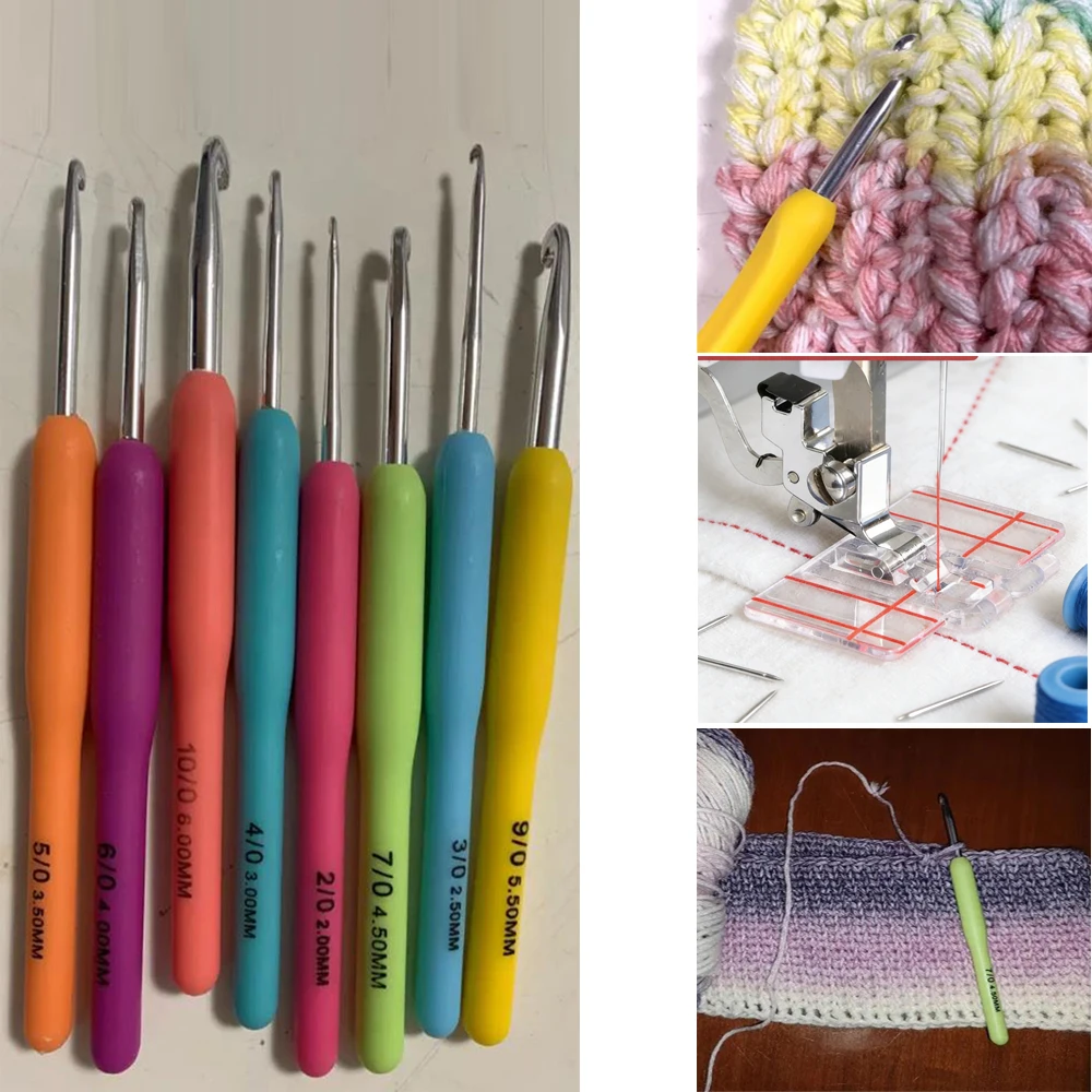 9 Crochet Hooks + 1…