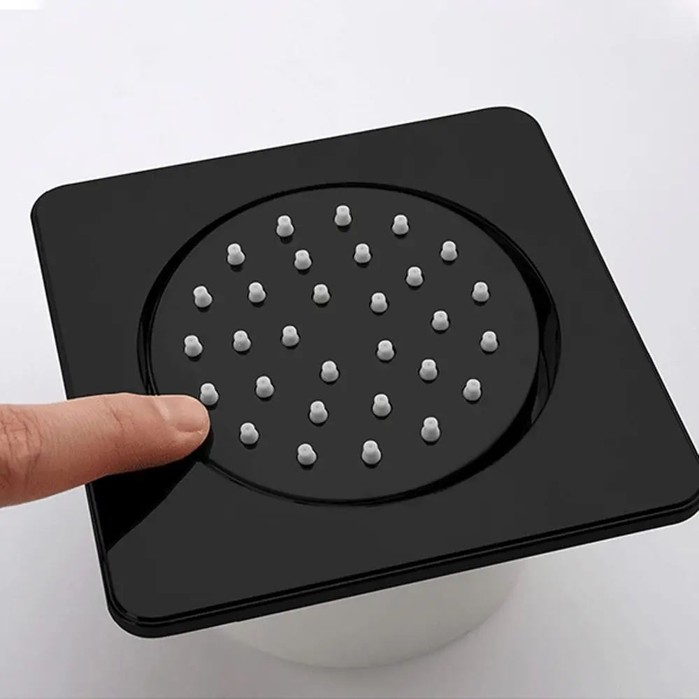 مجموعة طائرات دش رذاذ جانبية من النحاس الصلب قابلة للتعديل، 4 قطع، طائرات تدليك سبا سوداء