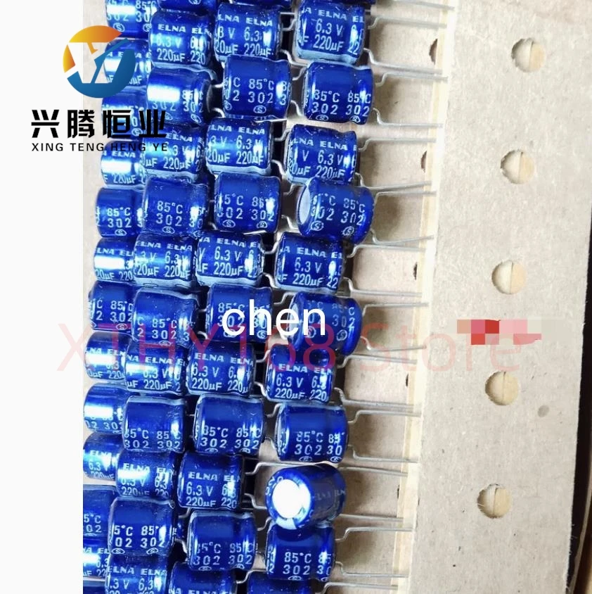 20PCS/50PCS ELNA blue robe 6.3V220UF 6.3X7MM electrolytic capacitor 220uF/6.3V Ultra small volume Fever Capacitor 220UF 6.3V