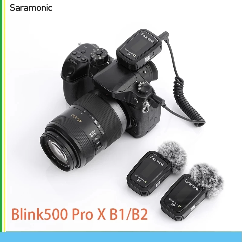 Saramonic Blink500 Pro X B1 B2 2.4G Wireless Lavalier Microphone System Kit charging box case microphone for Camera phone video