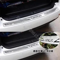 Para Lexus RX270/RX350/old RX450H 2009 ~ 2015 accesorios Protector de parachoques de puerta trasera placa de alféizar Protector de maletero embellecedor