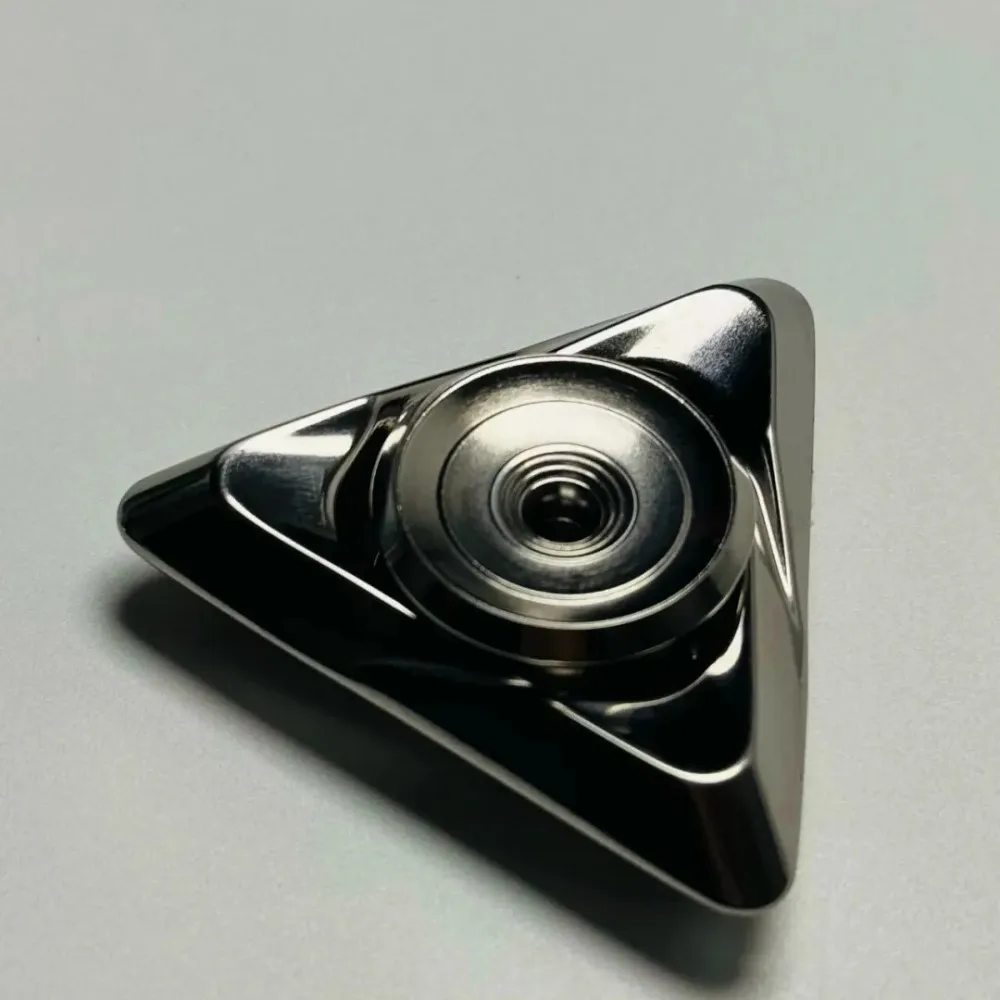 ROCK EDC 링 광 지르쿠티 다마스커스 피젯 스피너 피젯 토이 성인용 사무실 책상 액세서리 불안 완화 장치