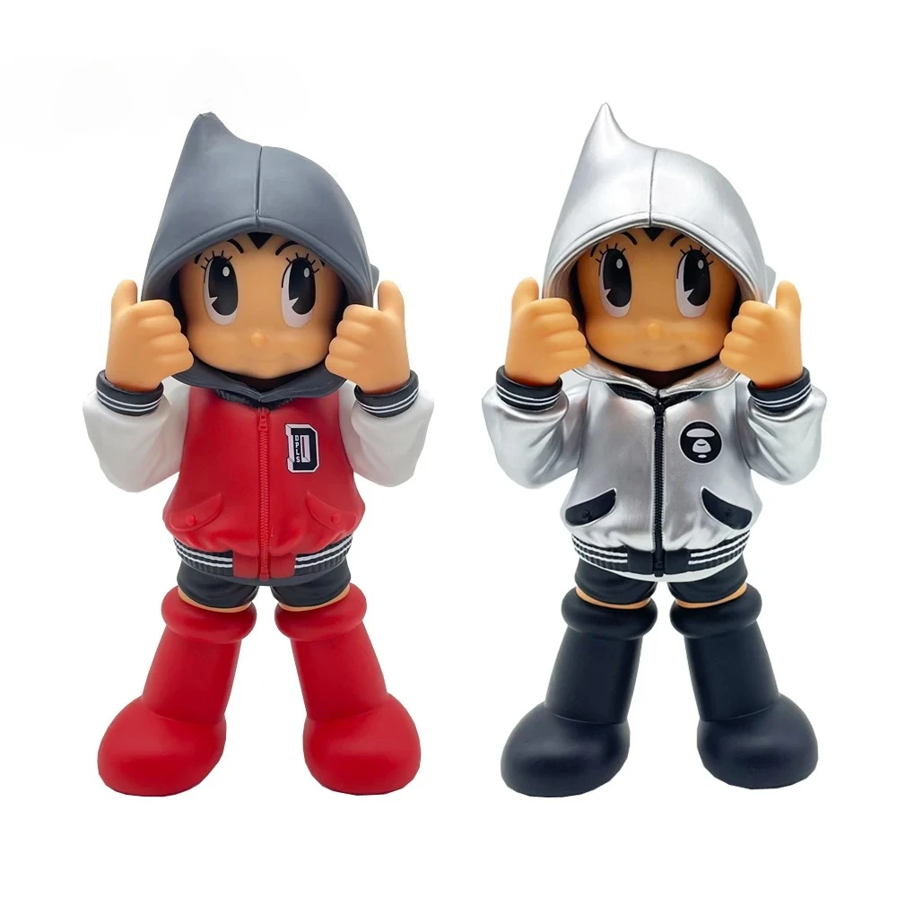 

26CM Astro Boy Mighty Atom Large Figure Tetsuwan Hooded Atom Anime Soft Adhesive Collection Toys Action Figures Holiday Gifts