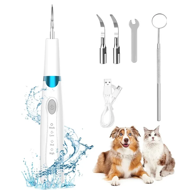 

Portable Ultrasonic Teeth Cleaner Tartar Stain Calculus Remover Electric Sonic Plaque Cleaner Tooth Cleaning for Cat
