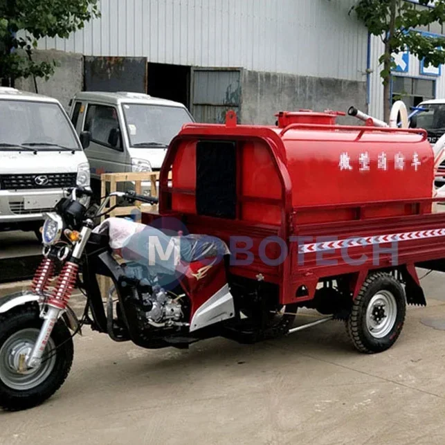 Camion dei pompieri a tre ruote Mini camion dei pompieri da 1-2 tonnellate Camion sprinkler per motociclette antincendio multifunzione ad alta potenza