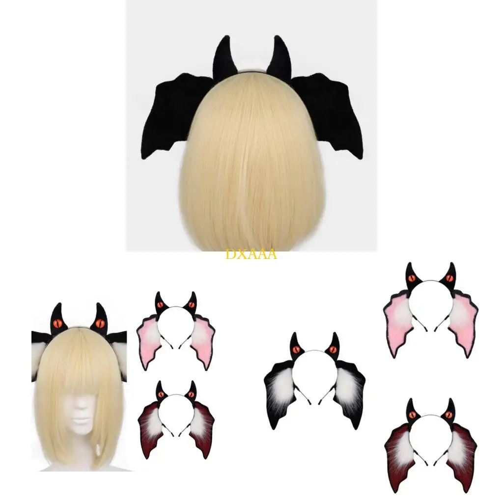 

DXAA Fuzzy Bat Ears Hair Ornament Lightweight Construction For Long Hours Use