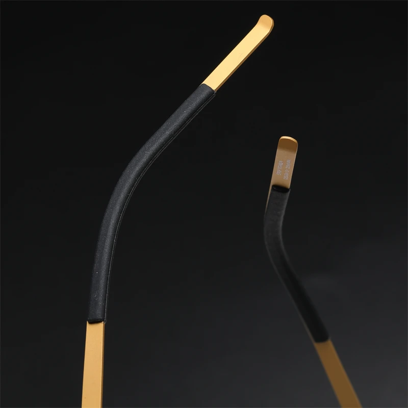 9752 No Screw Round Men Women Titanium Glasses Frame Men Super Light Optical Business Prescription Eyeglasses image 5
