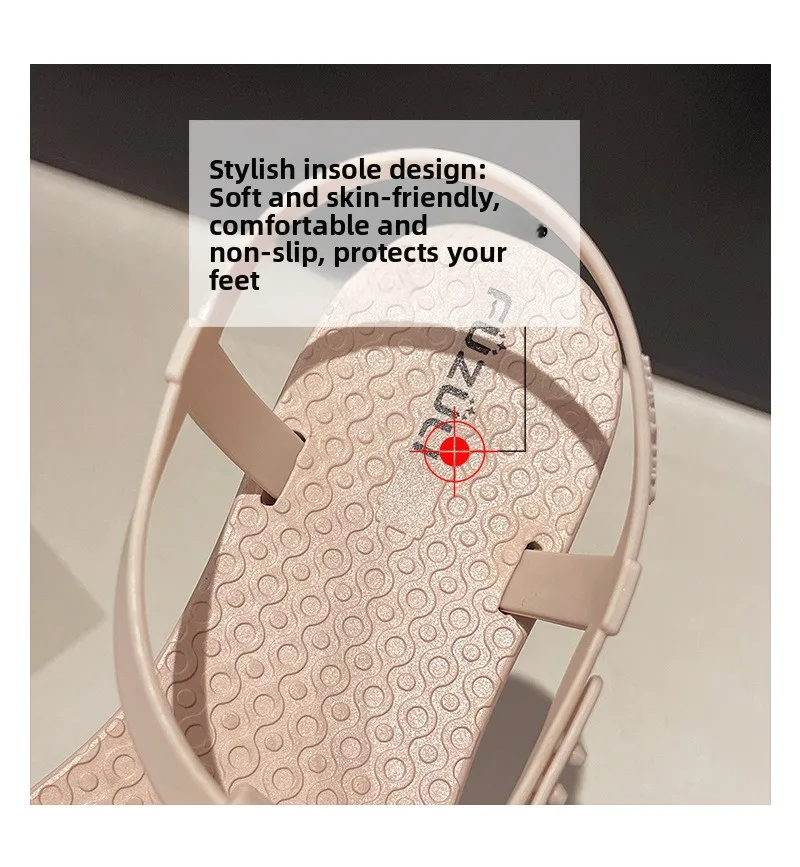 2025 Sommer Neuer Stil Flache Offene Sandalen Leichtes Anti-Rutsch-Design Vielseitige Hochwertige Römische Sandalen für... – Detail 1