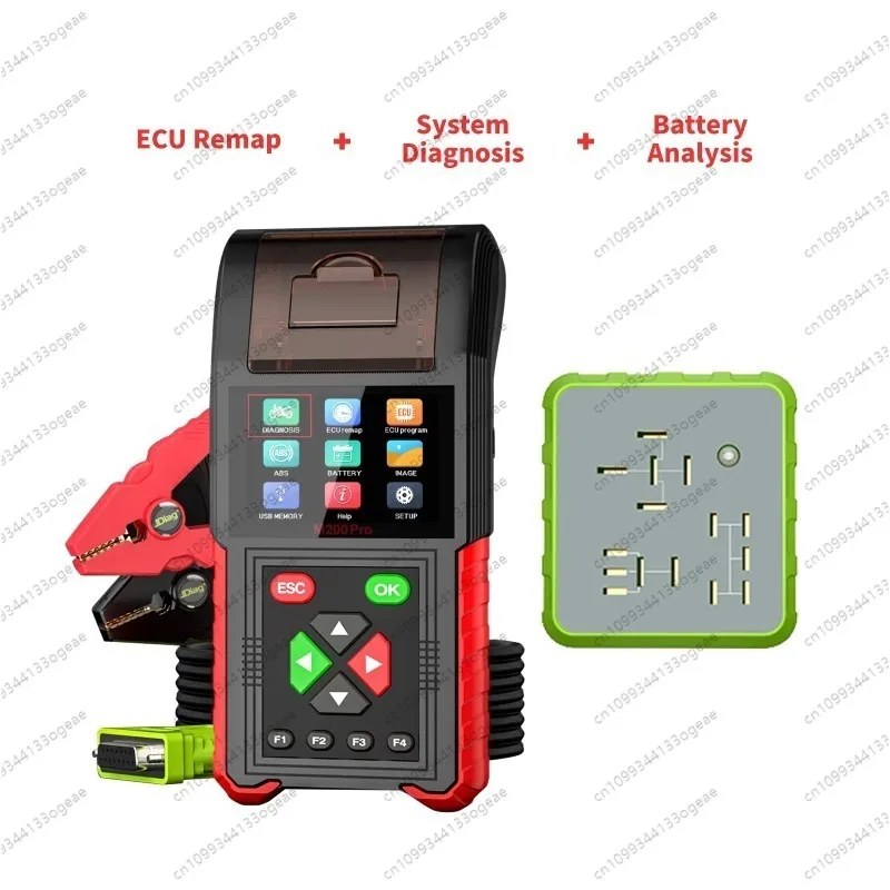 

New M200 Pro Full Motorcycle Diagnostic Tool Updated of Jdiag M200 Support ECU Remapping Program Battery Tester Automotive