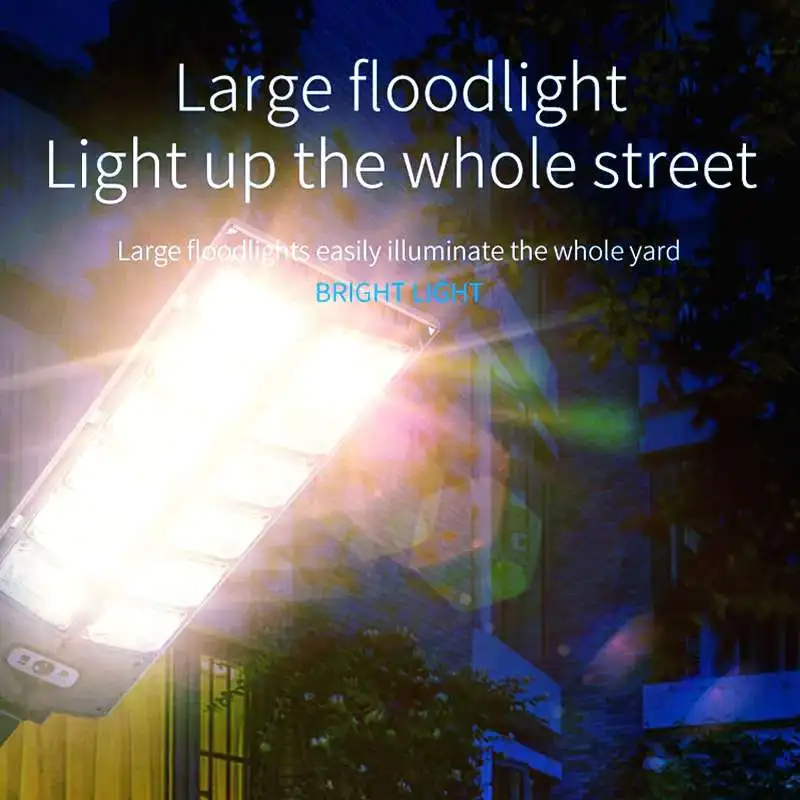 360LED Outdoor Led Solar Lamp with Remote Control Motion Sensor Street Light Waterproof Exterior Solar Light Garden Yard