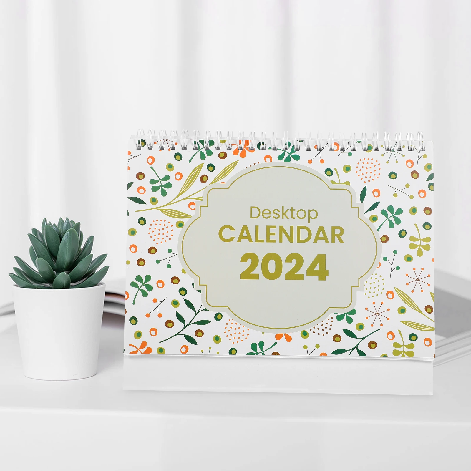 

Creative Desk Calendar Practical Desktop Office Standing Daily Use Monthly Supplies Paper Tabletop Conference Room