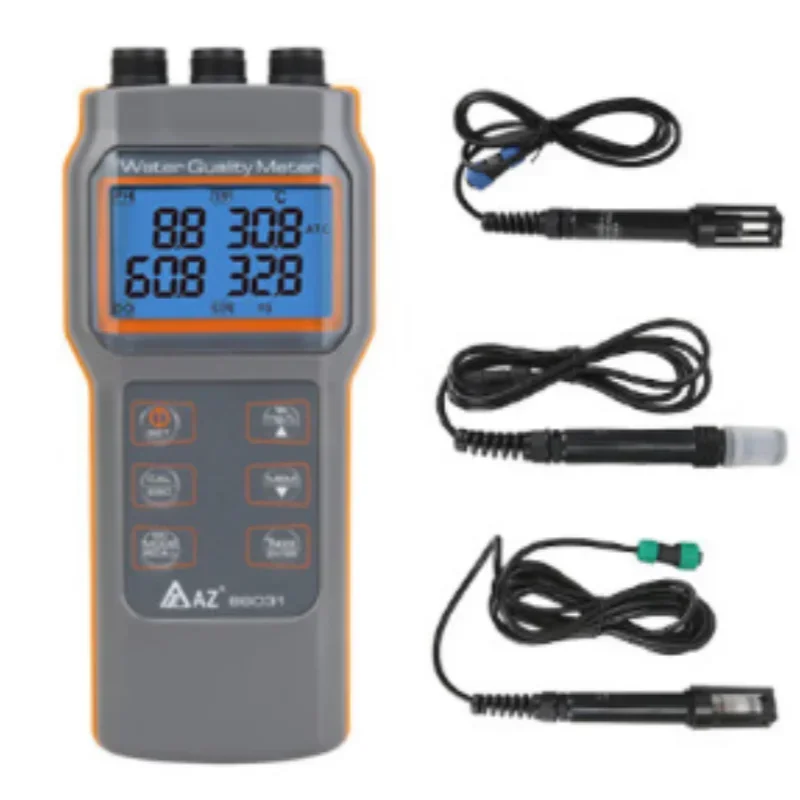 for AZ86031 Waterproof IP 67 Combined water quality tester Water pH meter (pH/ COND/ SALT/TDS/DO   Electronic PH meter)