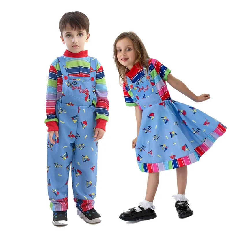

Kids Girls Boys Game Play Cosplay Costumes T-shirt Dress Romper Two-piece Suit Child's Halloween Carnival Party Fancy