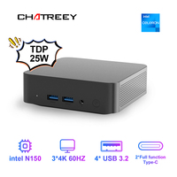 Chatreey T9 Mini PC Intel N100/N150 WIFI5 Windows 11 Ultra Small Pocket Computer Dual SSD Full Function Type-C 4K 60Hz RGB