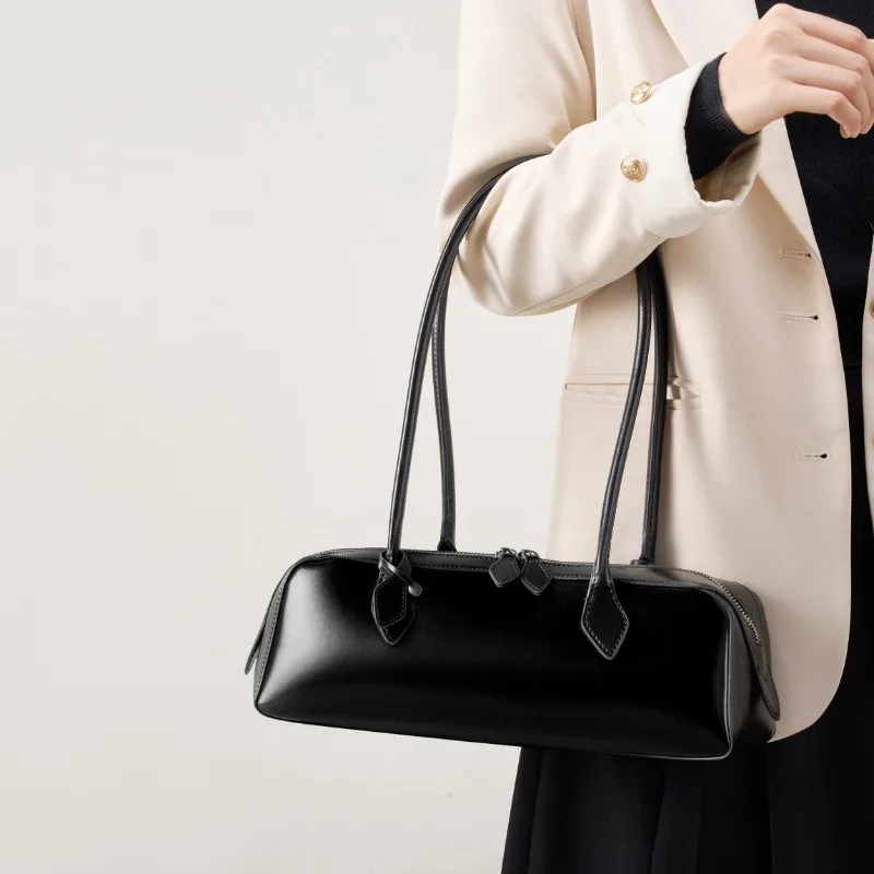 الخريف الشتاء المرأة ريترو مقبض علوي حقيبة كتف جلد ناعم متعدد الألوان 2026 جديد عصري شيك اليومية حقيبة يد فاخرة غير رسمية #4