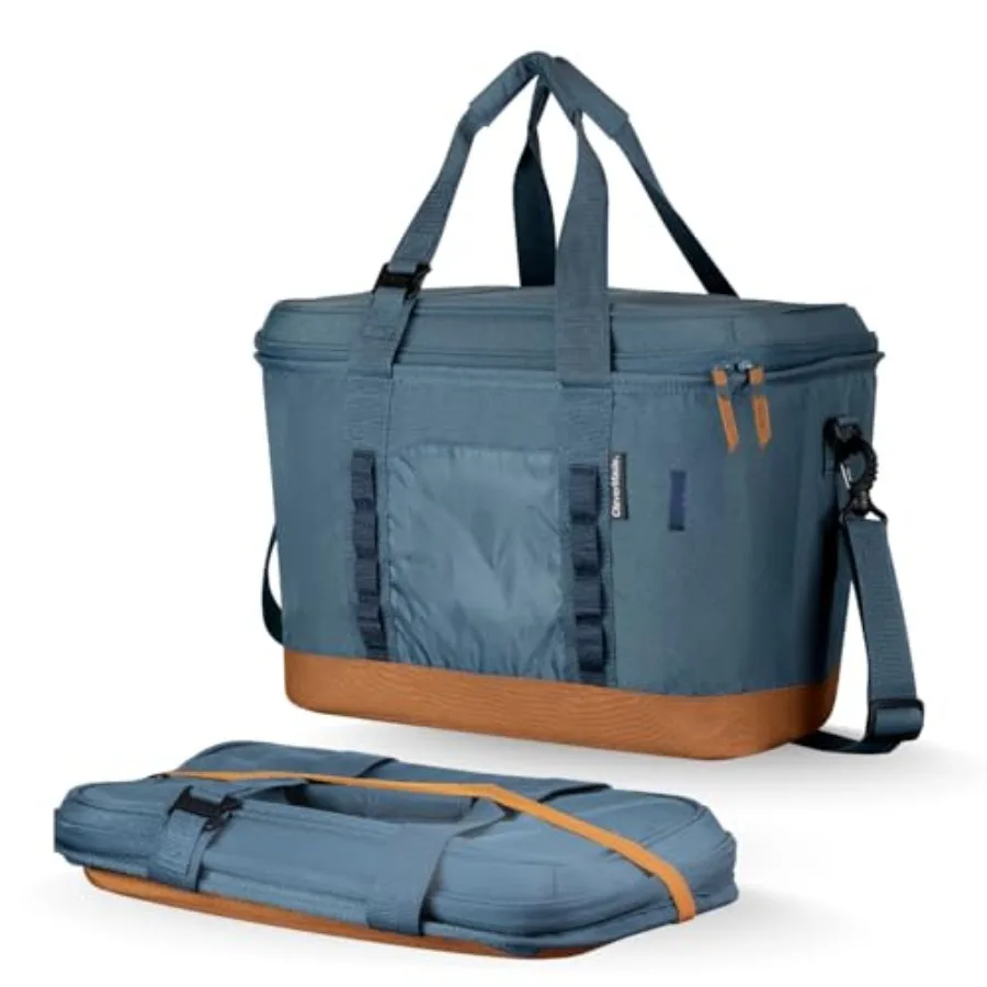 

Collapsible Insulated Cooler Bag Leakproof Soft Cooler for Beach Travel Car Bottle Opener