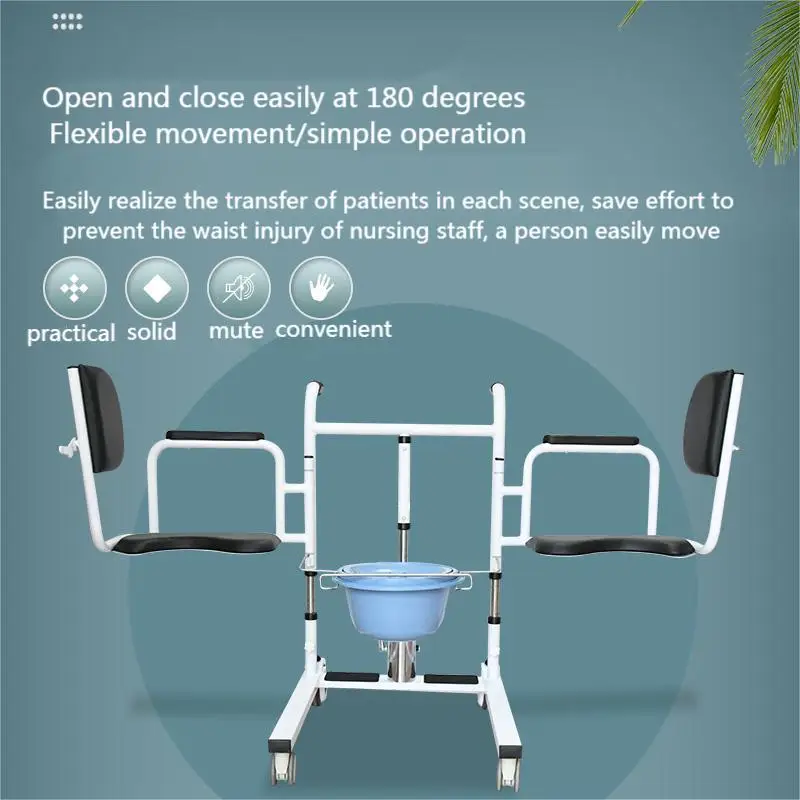 Hydraulic Lift Patient Transfer เก้าอี้ผู้สูงอายุผู้ป่วย Home อุปกรณ์โอนผู้ป่วยๆง่าย