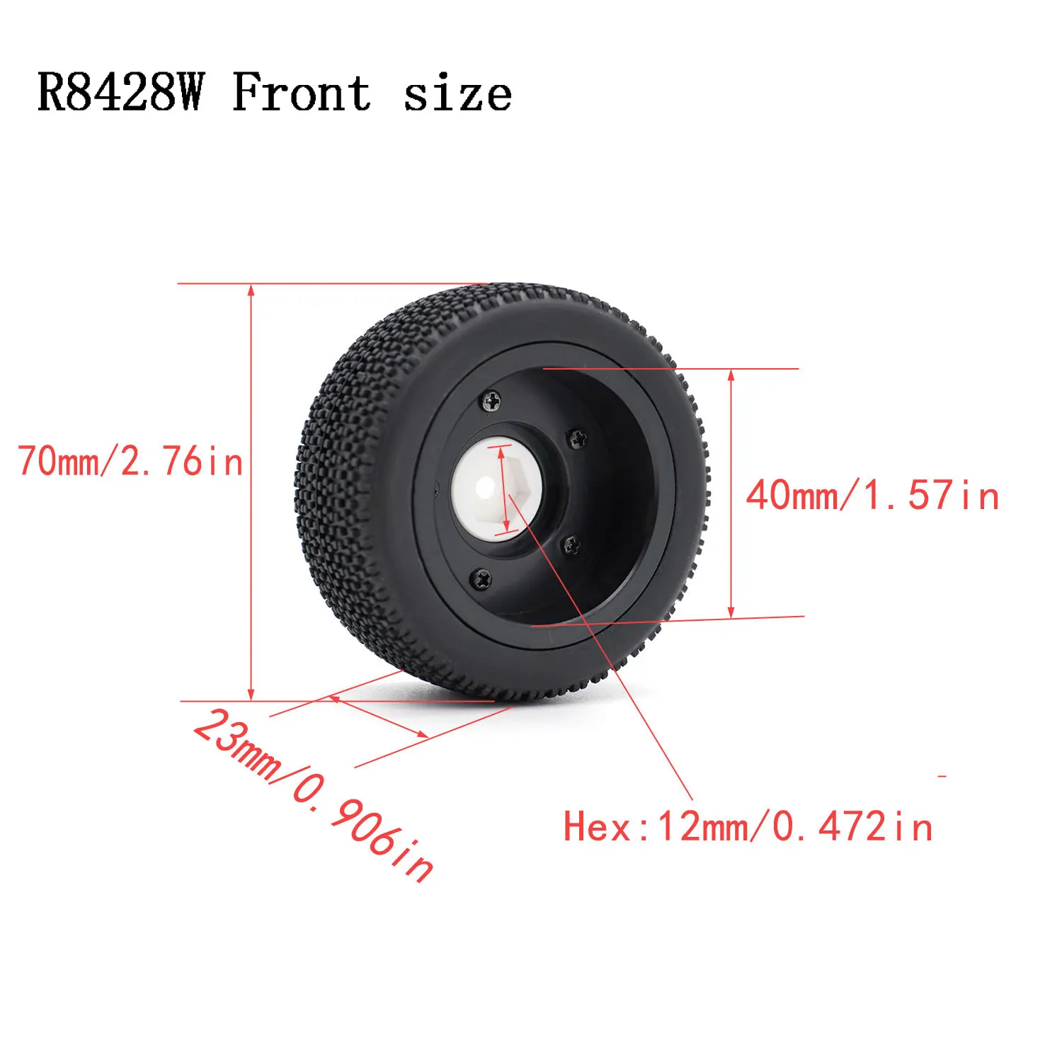 Vorne Hinten Reifen Rad Reifen für Wltoys 144001 144010 124016 124017 124010 ZD Racing BX12 1/12 1/14 RC Off-Road Auto Upgrade Teile – Detail 10