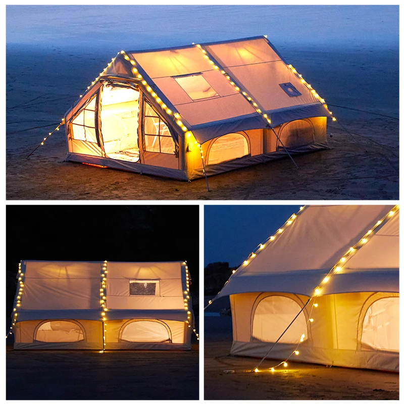China Manufacture Inflatable Tent 12 Sqm Air Tent Waterproof UV Protection Glamping Tents For Sale