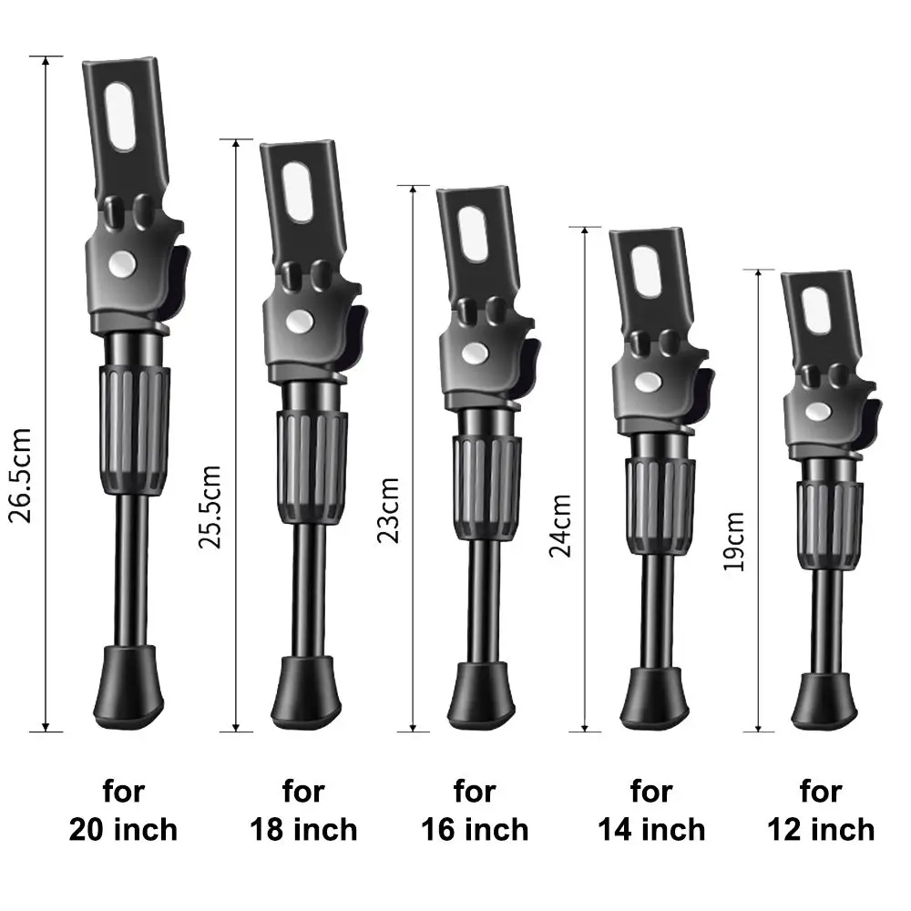 Kids Bike Kickstand Parking Stand Foot Brace Children Bicycle Side Support 12/14/16/18/20 Inch Foot Riding Accessories