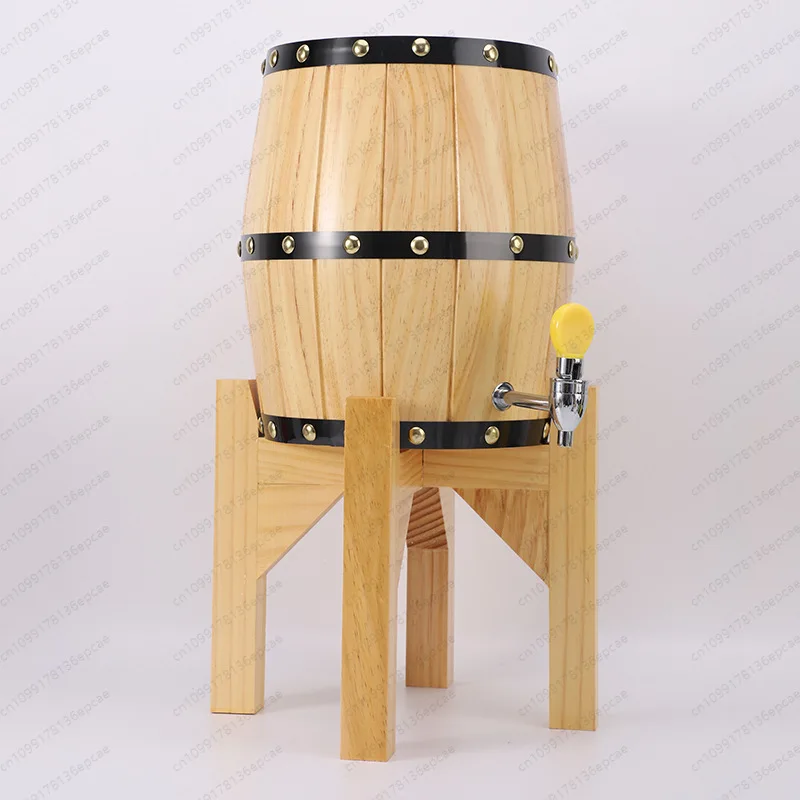 

Beer Rack 3L Stainless Steel Liner Draft Beer Keg Craft Wine Dispenser Bar with Faucet Commercial Tasting Special