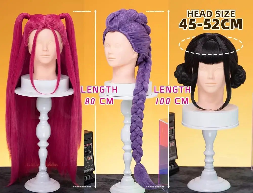 Rumi Mira Zoey avant dentelle perruque Cosplay DokiDoki enfants Halloween Rumi Cosplay 100 cm cheveux longs