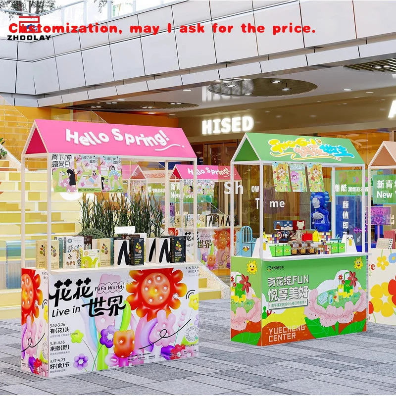 

custom.Market Stall Street Commodity Outdoor Display Mobile Activity Stand Festival Events Rack Retail Vendor Stand Street