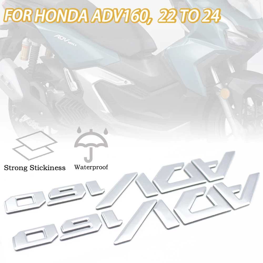 Motorcycle Helmet Sticker Waterproof Modification Decoration for Honda ADV160 Silver Gold Sticker Gift Car Decoration