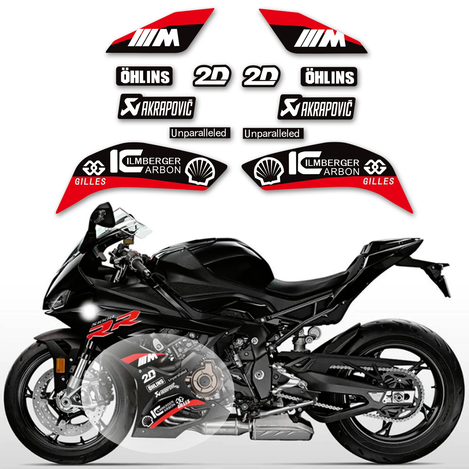 Logotipo da marca da motocicleta decalque adesivo para s1000rr 2019 2020 2021 2022 s1000 rr s 1000 rr inferior guarda lateral adesivo de proteção decalque