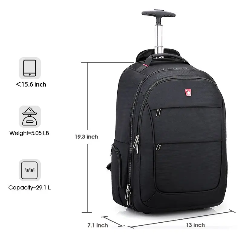 OIWAS Travel Bag on Wheels Men\'s Trolley Backpack Business Large Capacity Gym Sport Bags Travel Luggage Sets For Women Teens