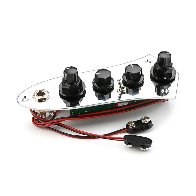 

Vintage Pre Full Loaded Guitar Bass Control Plate Wiring Harness Knob Kits for Jazzes Bass Replacement Dropship