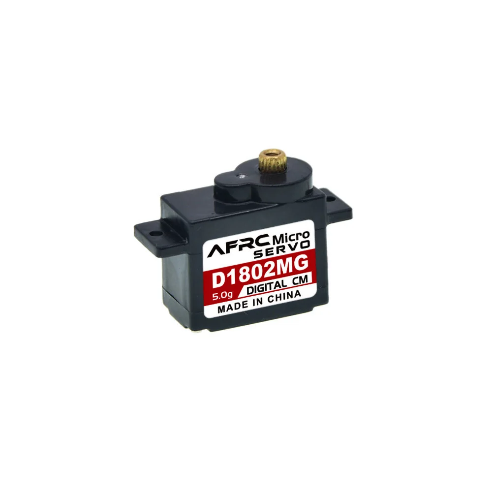 AFRC-Micro Servo numérique D1802MG, 5g, engrenage en métal 0.070, moteur rapide sans noyau pour voiture 1/28 RC, pièces et accessoires de bricolage