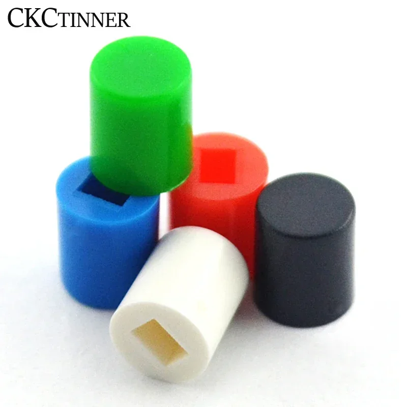 10 Stuks/Batch 5-kleuren Knop Schakelaar A06 6*7Mm Geschikt Voor 5.8*5.8 7*7 8*8 8.5*8.5 Plastic Cap Hoed Kits