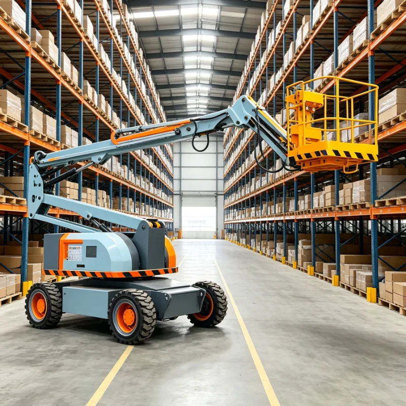 Customized Mobile Elevated Platform 200kg Capacity CE Certified Boom Lift For Industrial Warehouse Use