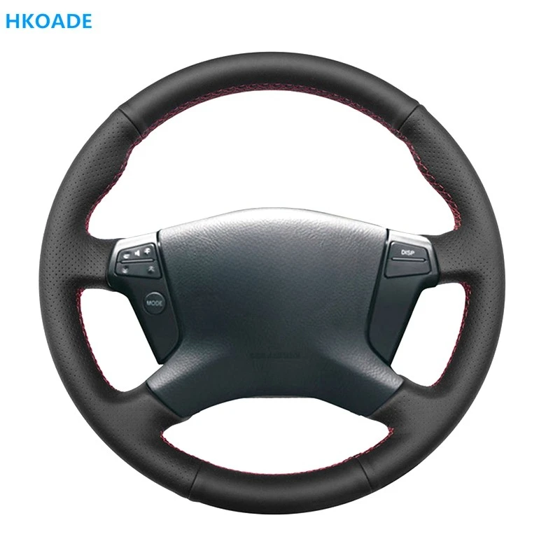 Customize DIY Micro Fiber Leather Car Steering Wheel Cover For Toyota Avensis 2003 2004 2005 2006 2007 Car Interior