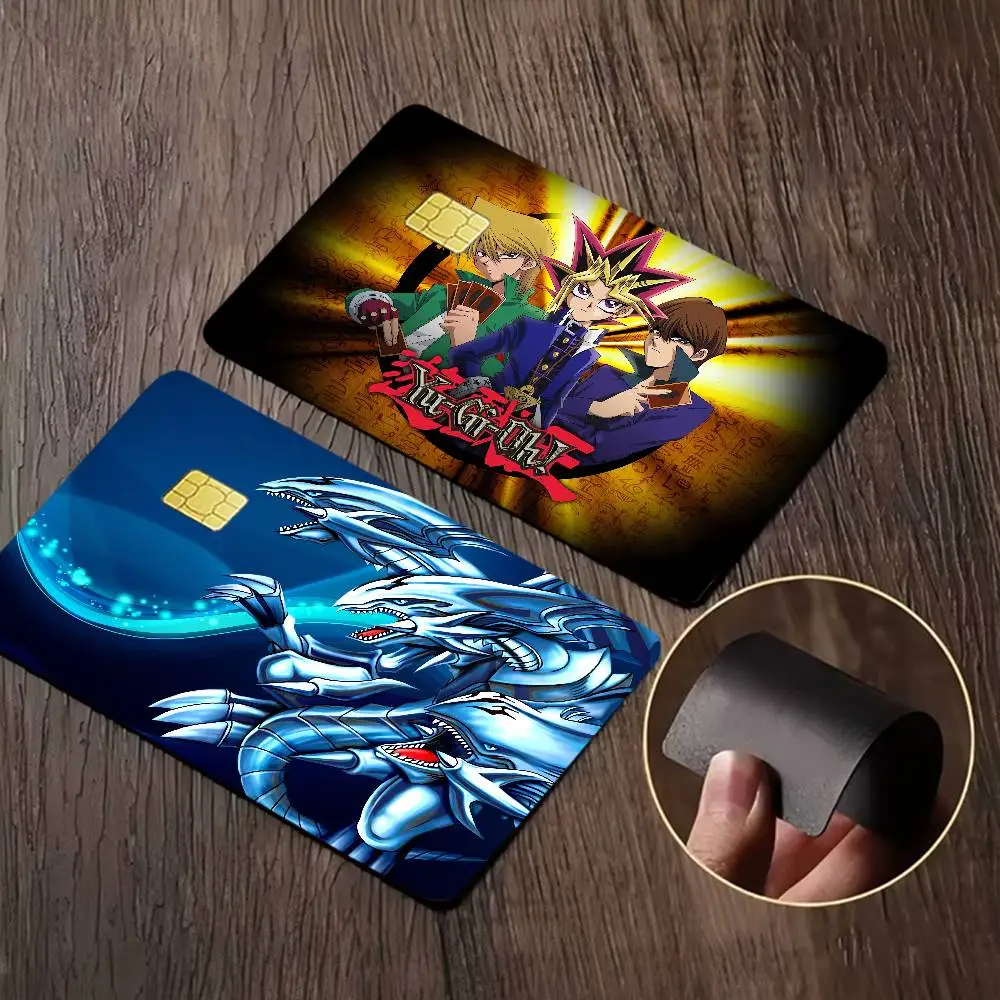 Anime Yu-Gi-Oh! 4pcs 1Set Of VISA Credit Card Subway Access Card Waterproof Stickers