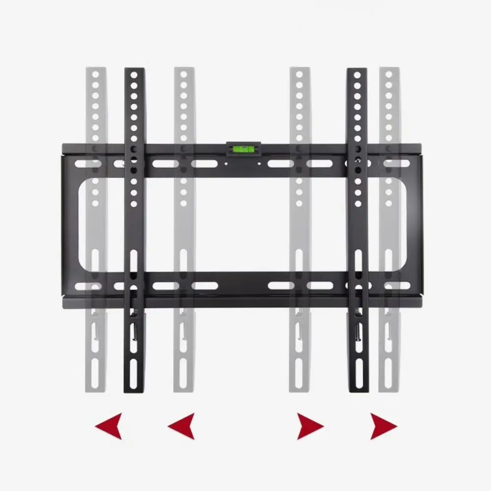 حامل تلفزيون معدني عملي على الحائط، حامل ثابت لمنع الصدأ، دعامة تلفزيون عالمية لتوفير المساحة، حامل تلفاز، دعامة جدارية #5
