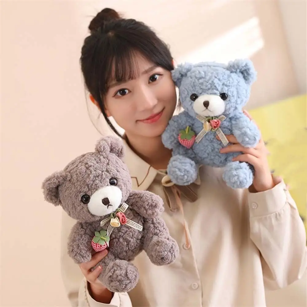 

Animal Doll 20CM Rose Bear Plush Toy Romantic with Bow Stuffed Animal Bear Soft Cute Bear Doll Kids Gift