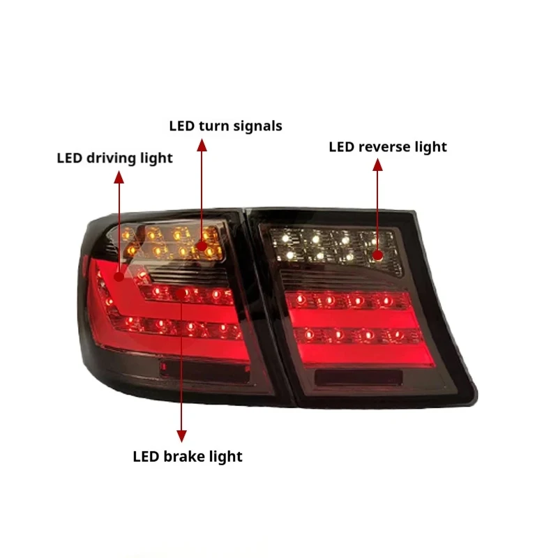 Car HeadLights For Lexus LS LS460 LED Taillights 2006-2009 LS600 LED Tail Lamp Dynamic Turn Signal Light Car Taillights Assembly
