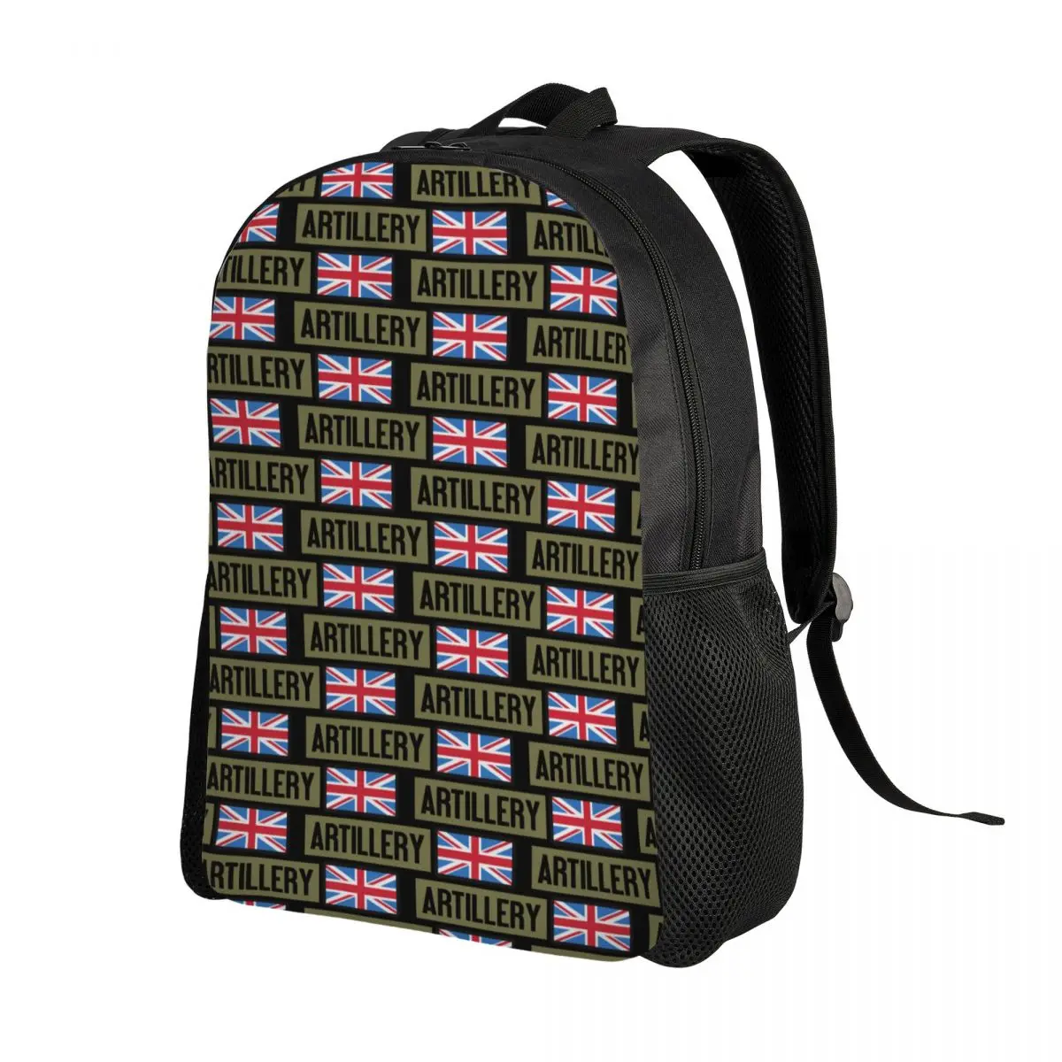 Union Jack British Flag Artillery Backpack for Women Men College School Student Bookbag Fits 15 Inch Laptop Bags