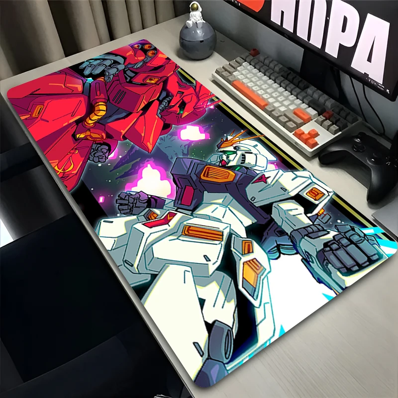 Hot Anime Mouse Pad M-mechanical Warrior G-gundam Non-Slip Gaming Desk Mat Laptop Accessories Gamer Large xxl E-sports Mousepad